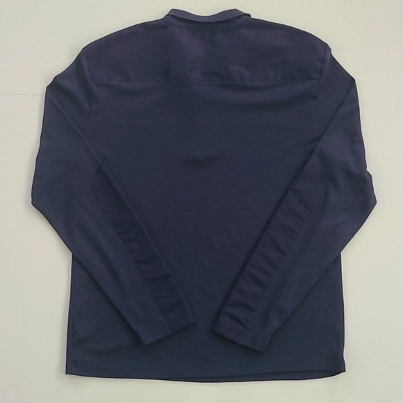 𝅺CALVIN Klein Navy Blue Quarter Zip Pullover Jacket - Picture 2 of 8